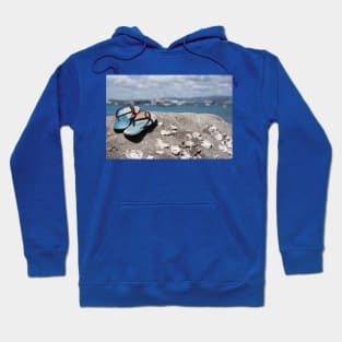 jandals at the beach Hoodie